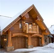 Colorado Log Home Garage